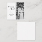 妊娠の発表クラシックスタイル ノートカード (正面/裏面)