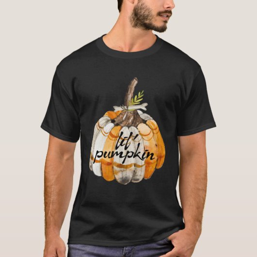 妊娠の発表ハロウィーンLilカボチャ Tシャツ (正面)