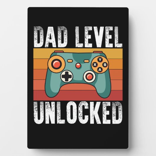 妊娠の発表パパレベル新しい父のロック解除 フォトプラーク (正面)