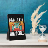 妊娠の発表パパレベル新しい父のロック解除 フォトプラーク (側面)