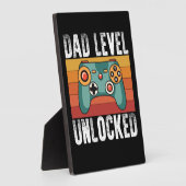 妊娠の発表パパレベル新しい父のロック解除 フォトプラーク (側面)