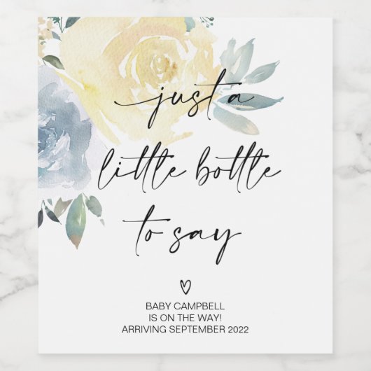 妊娠の発表ベビーが母を明らかにする ワインラベル (シングルラベル)