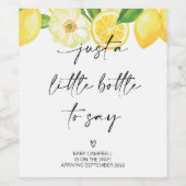 妊娠の発表ベビーが母を明らかにする ワインラベル (シングルラベル)