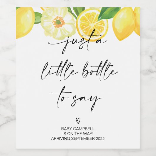 妊娠の発表ベビーが母を明らかにする ワインラベル (シングルラベル)