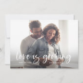 妊娠の発表 |愛が育つ 案内状 (正面)