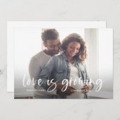 妊娠の発表 |愛が育つ 案内状 (正面/裏面)