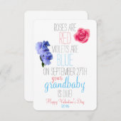 妊娠の発表 招待状 (正面/裏面)