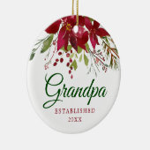 妊娠の発表 | 新しいおじいちゃんギフト セラミックオーナメント (右)