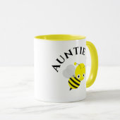 妊娠の発表Beeになる新しい叔母 マグカップ (正面右)