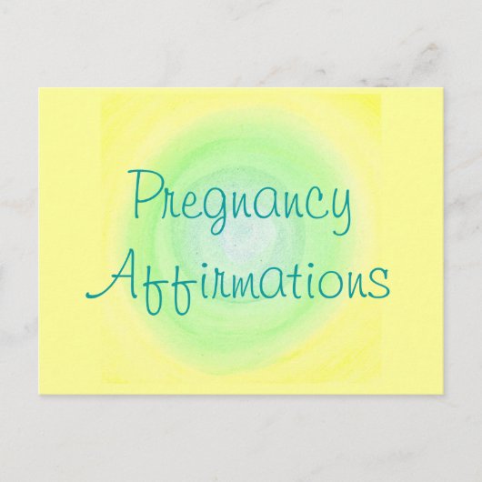 妊娠の確認、はがき 案内ポストカード (正面)