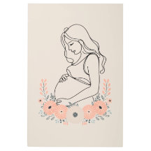 妊娠の静けさ ラインアート