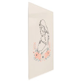 妊娠の静けさ ラインアート メタルプリント (3/4)