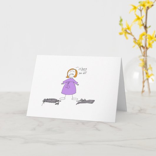 妊娠はうねりです カード (黄色い花)