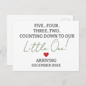 妊娠まで数えて5四つ三つ シーズンポストカード (正面/裏面)