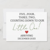 妊娠まで数えて5四つ3つ 案内状 (正面)