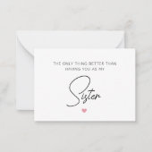 妊娠より良い唯一のもの ノートカード (正面)