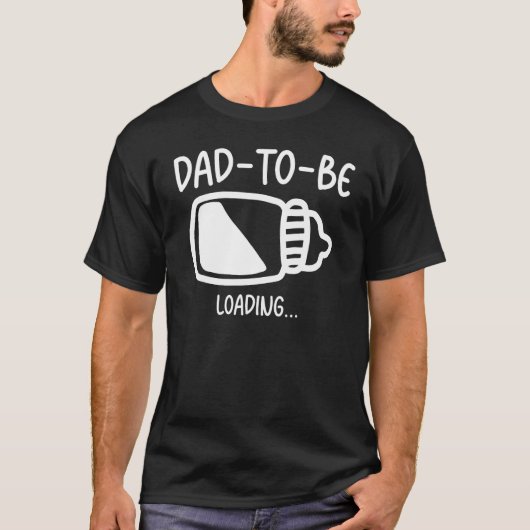 妊娠を見込んで積み込んでいるパパ Tシャツ (正面)