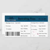 妊娠アナウンスメントカード旅行テーマ サンキューカード (正面/裏面)