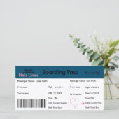 妊娠アナウンスメントカード旅行テーマ サンキューカード (スタンド正面)