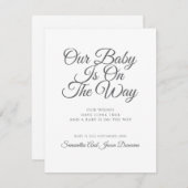 妊娠エレガントの脚本 案内状 (正面/裏面)