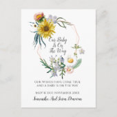 妊娠エレガント発表 案内ポストカード (正面)