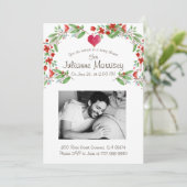 妊娠カスタム母ベビーバンプ写真ベビーシャワー 招待状 (スタンド正面)