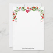 妊娠カスタム母ベビーバンプ写真ベビーシャワー 招待状 (裏面)