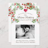 妊娠カスタム母ベビーバンプ写真ベビーシャワー 招待状 (正面/裏面)