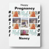妊娠カスタム11写真コラージュ フォトプラーク (正面)