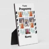 妊娠カスタム11写真コラージュ フォトプラーク (側面)
