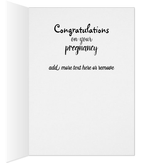 妊娠カードおめでとうございます (内側 (右))