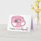 妊娠カードおめでとう カード (黄色い花)