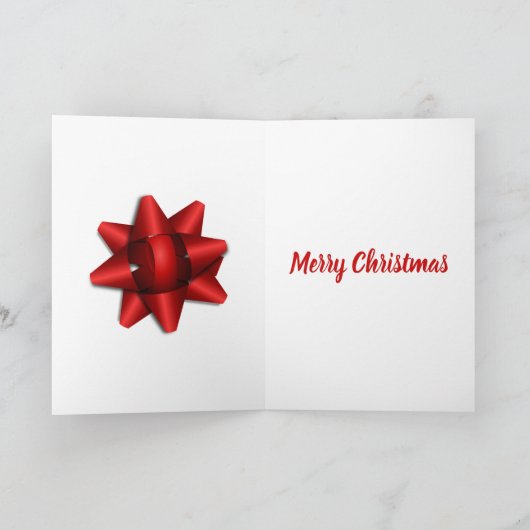 妊娠カードからクリスマスおめでとうママ カード (内部)