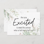 妊娠カードを見て興奮してる？ 案内状 (正面/裏面)