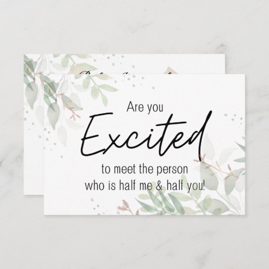 妊娠カードを見て興奮してる？ 案内状 (正面/裏面)