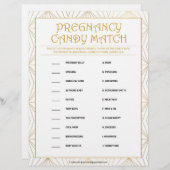 妊娠キャンディーマッチ[ゴールデンライン] レターヘッド (正面/裏面)