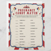 妊娠キャンディーマッチ[サーカステーマ] レターヘッド (正面/裏面)