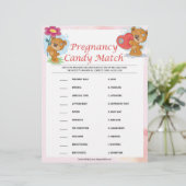 妊娠キャンディーマッチ[テディベア] レターヘッド (スタンド正面)