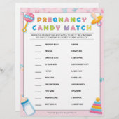 妊娠キャンディーマッチ[ベビーの基本ピンク] レターヘッド (正面/裏面)