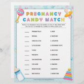 妊娠キャンディーマッチ[ベビーの基本ブルー] レターヘッド (正面/裏面)