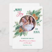 妊娠クリスマス写真発表 シーズンカード (正面/裏面)