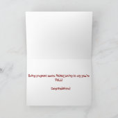 妊娠グリーティングカードおめでとう カード (内部)