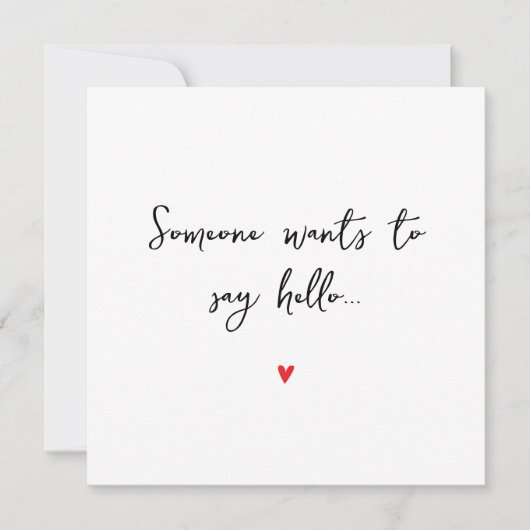 妊娠シンプル予告カードを表示する 案内状 (正面)