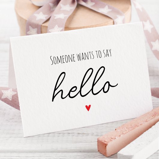 妊娠シンプル予告カードを表示する 案内状