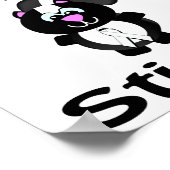 妊娠ス10代のキンズスカンク認識度デザイン ポスター (角)