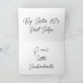 妊娠ソノグラムベビーかわいいカスタマイズ カード (内部)