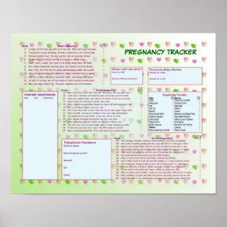 妊娠トラッカーのポスター ポスター