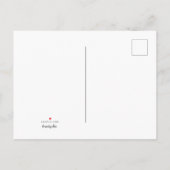 妊娠パーソナライズされた中 案内ポストカード (裏面)