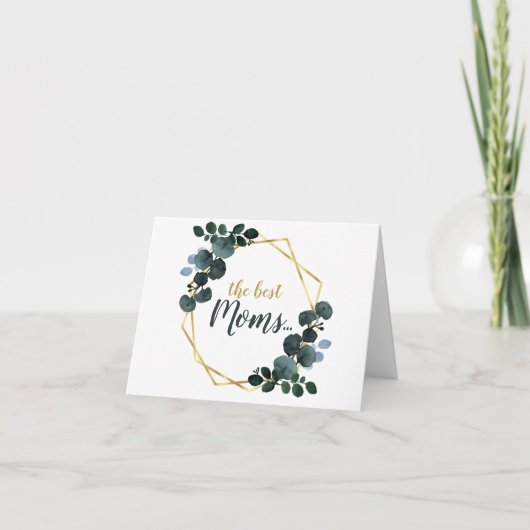 妊娠パーソナライズされた母親に明かす、新しいおばあちゃん 案内状 (正面)