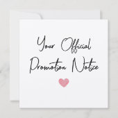 妊娠パーソナライズされた発表 サンキューカード (正面)